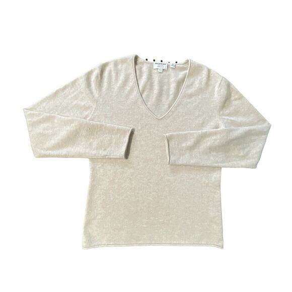 Repeat Brand Easy Knit 100% Pure Cashmere Sweater Jumper Beige 42/Large Women - Picture 1 of 9